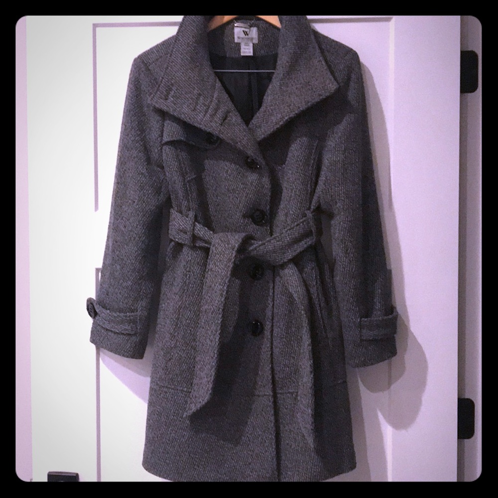 Knit dress coat